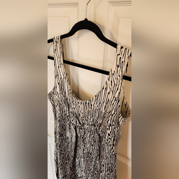 Zara Silk Dress Abstract Print size XL - Picture 6 of 13